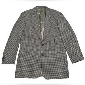 Hugo Boss Lamb’s Wool Two Button Blazer Suit Jacket Patterned Sport Coat